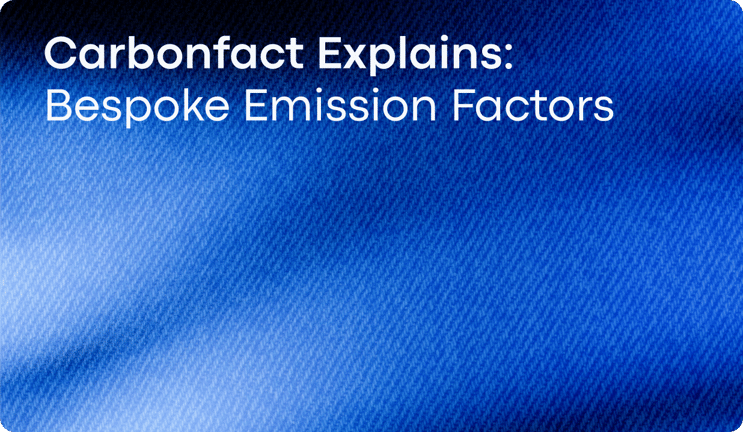What are Carbonfact's Bespoke Emission Factors?