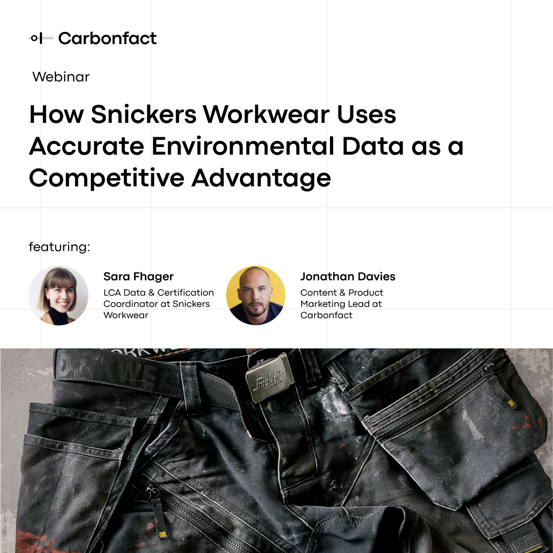 Carbonfact x Snickers Workwear