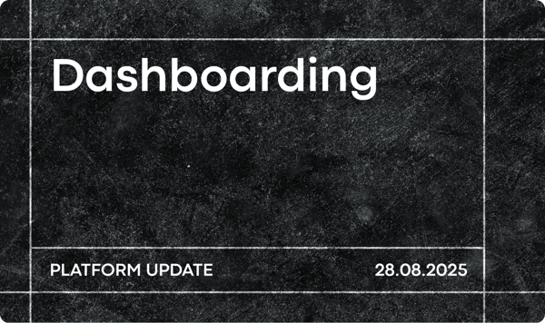 August '25 Product Release: Dashboarding with Saved Views