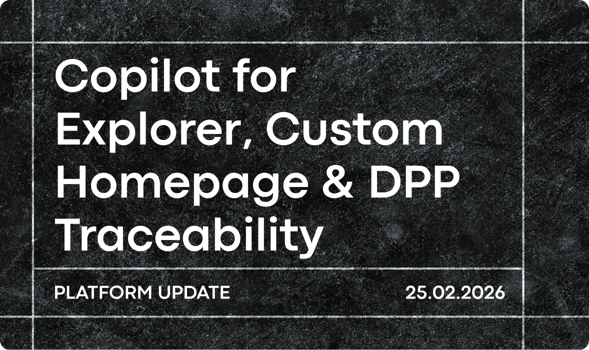 Product updates for february include copilot for explorer, custom homepage and DPP traceability