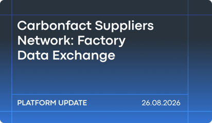 August ’26 Product Release: Factory Energy Data From the Carbonfact Suppliers Network