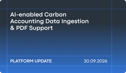 September ‘26 Product Release: AI-enabled Carbon Accounting Data Ingestion, with PDF support