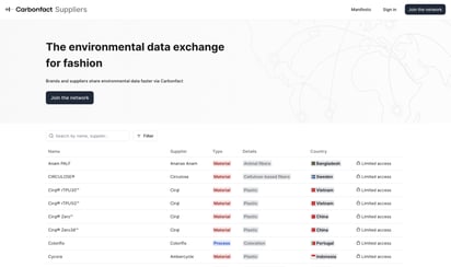 Introducing Carbonfact for Suppliers: The Environmental Data Exchange Connecting Fashion Brands and Suppliers