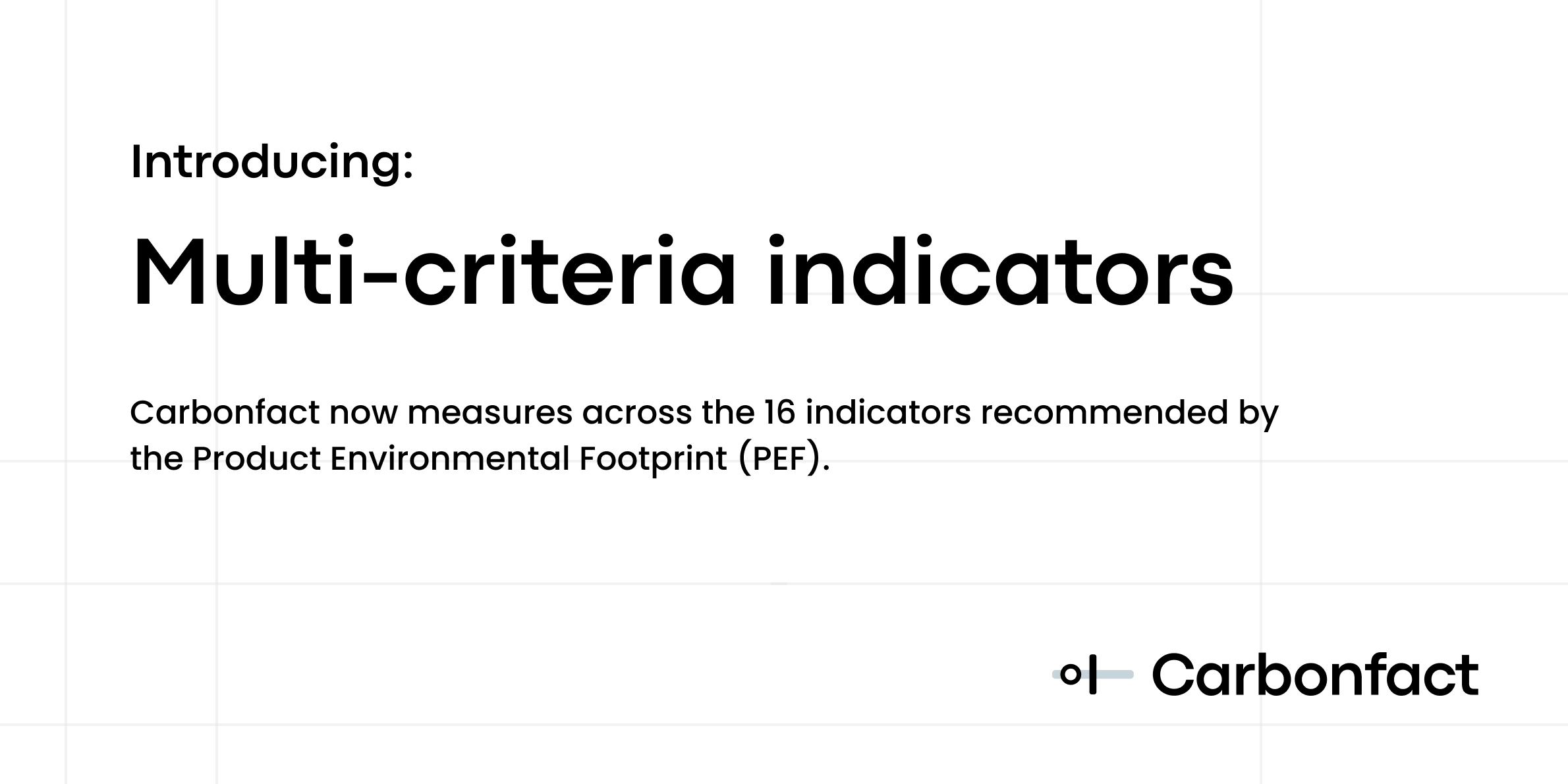 Multi-criteria indicators