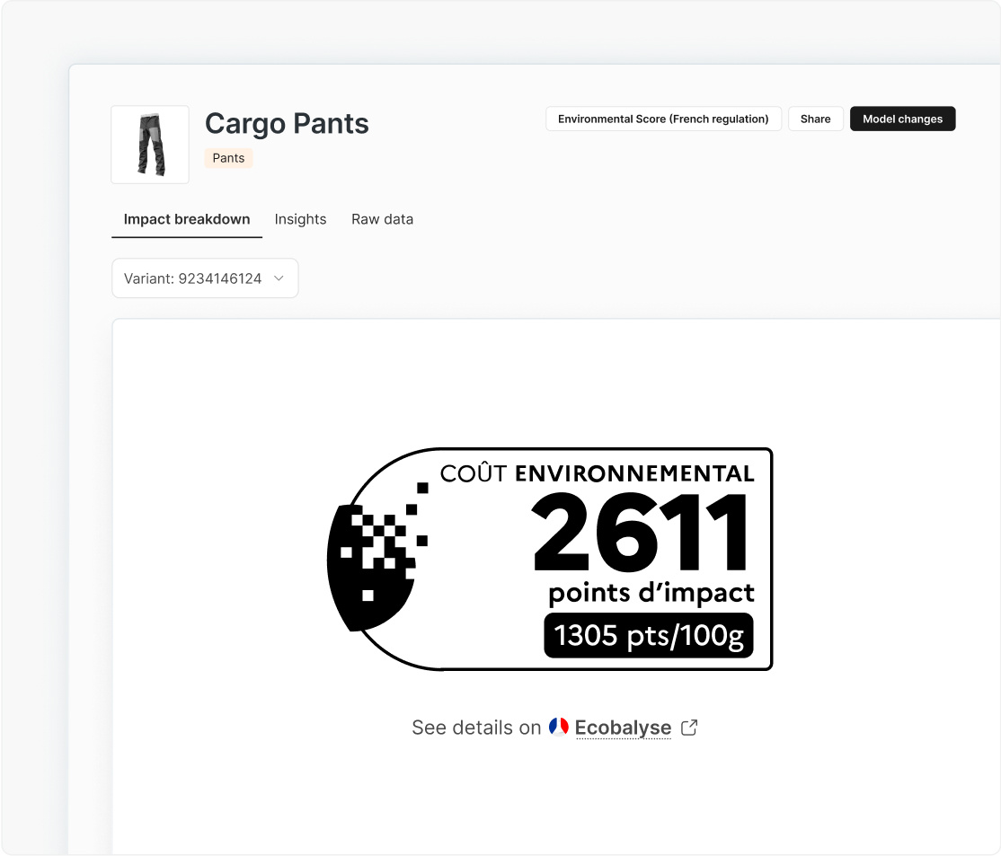French Eco Score